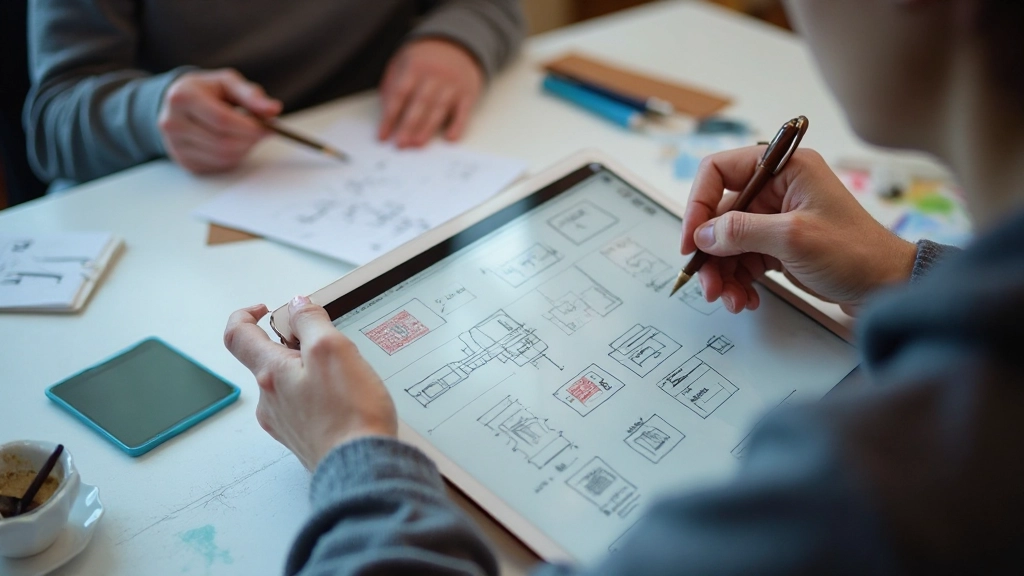 Responsive ontwerp wireframe-proces