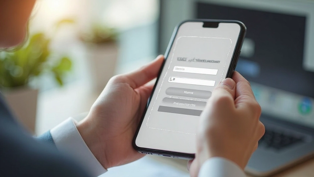 Mobiel scherm met geoptimaliseerde responsive website interface en snelle laadtijden