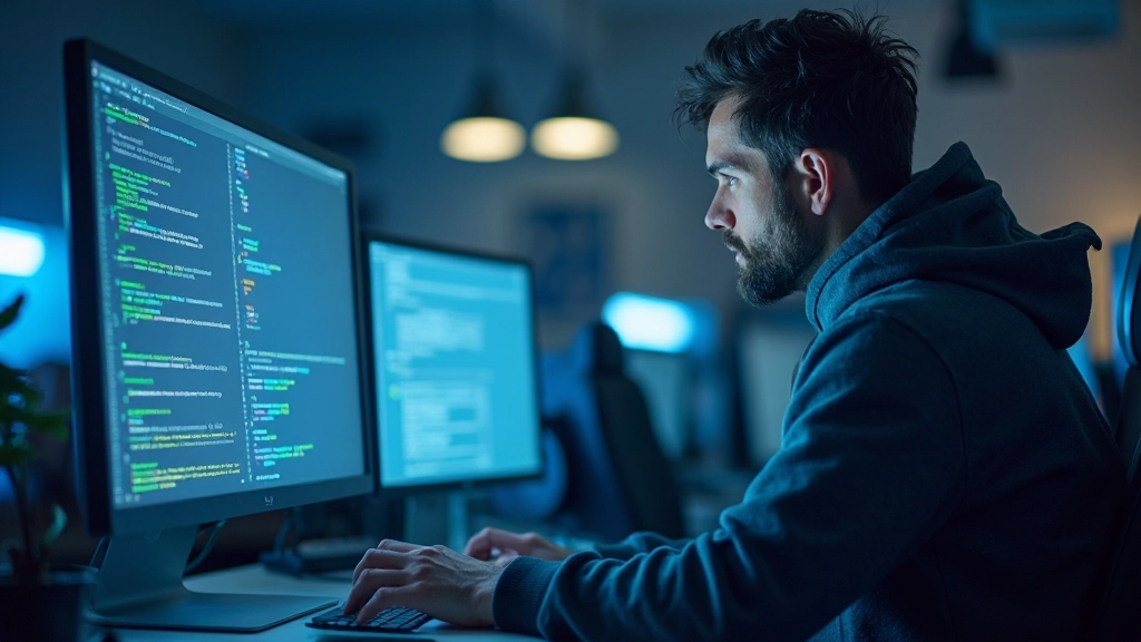 Ontwikkelaar test responsieve website op verschillende schermgroottes met development tools